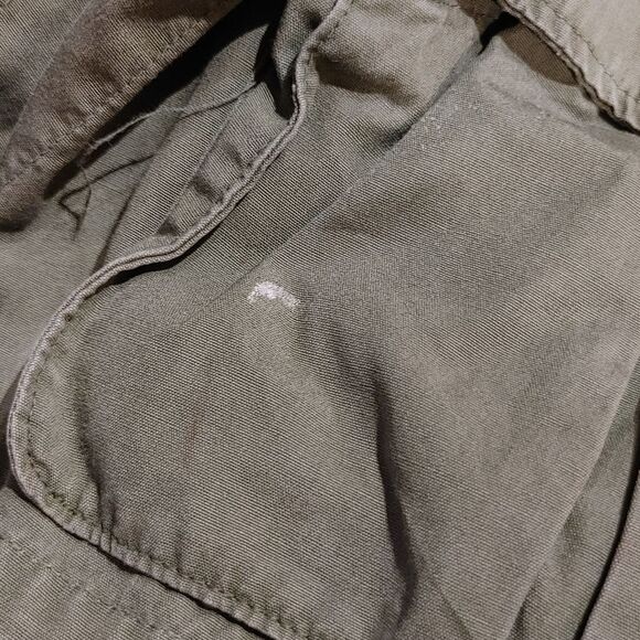 Vietnam Era Field Jacket Vintage 70s Coat S USA Military OG-107 Poplin Cotton - Picture 8 of 13